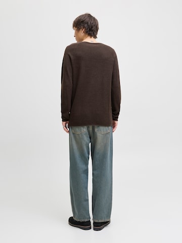 JACK & JONES Regular fit Sweater 'JJEHILL' in Brown