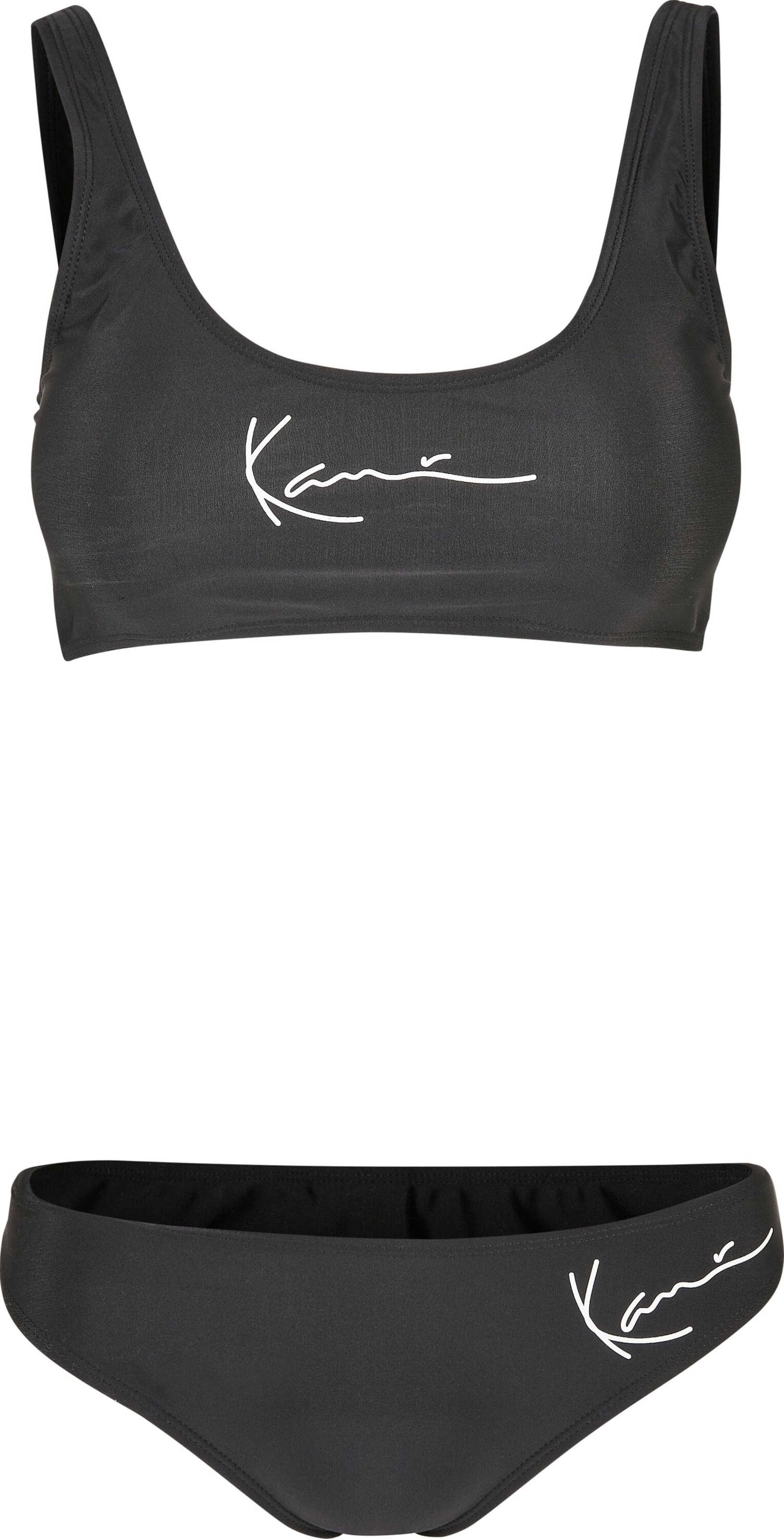 Karl Kani Bygelfri Bikiniöverdel i svart: framsida