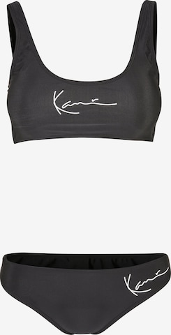 Bustier Hauts de bikini Karl Kani en noir : devant