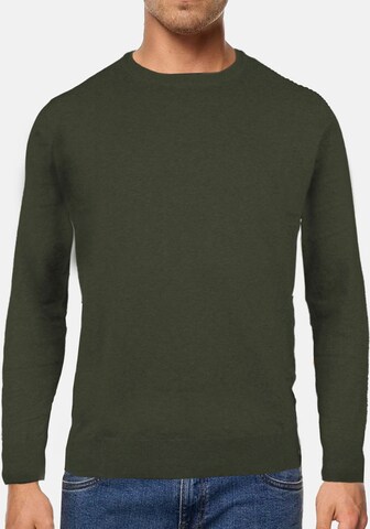 INDICODE JEANS Sweater in Green: front