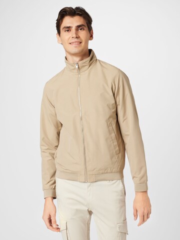 JACK & JONES Between-Season Jacket 'ROY HARRINGTON' in Beige: front