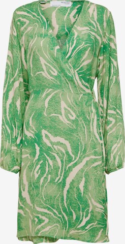 Robe 'Fiola' SELECTED FEMME en vert : devant