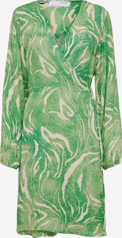 SELECTED FEMME Kjole 'Fiola' i grøn: forside
