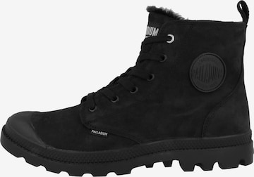 Palladium Lace-Up Ankle Boots in Black