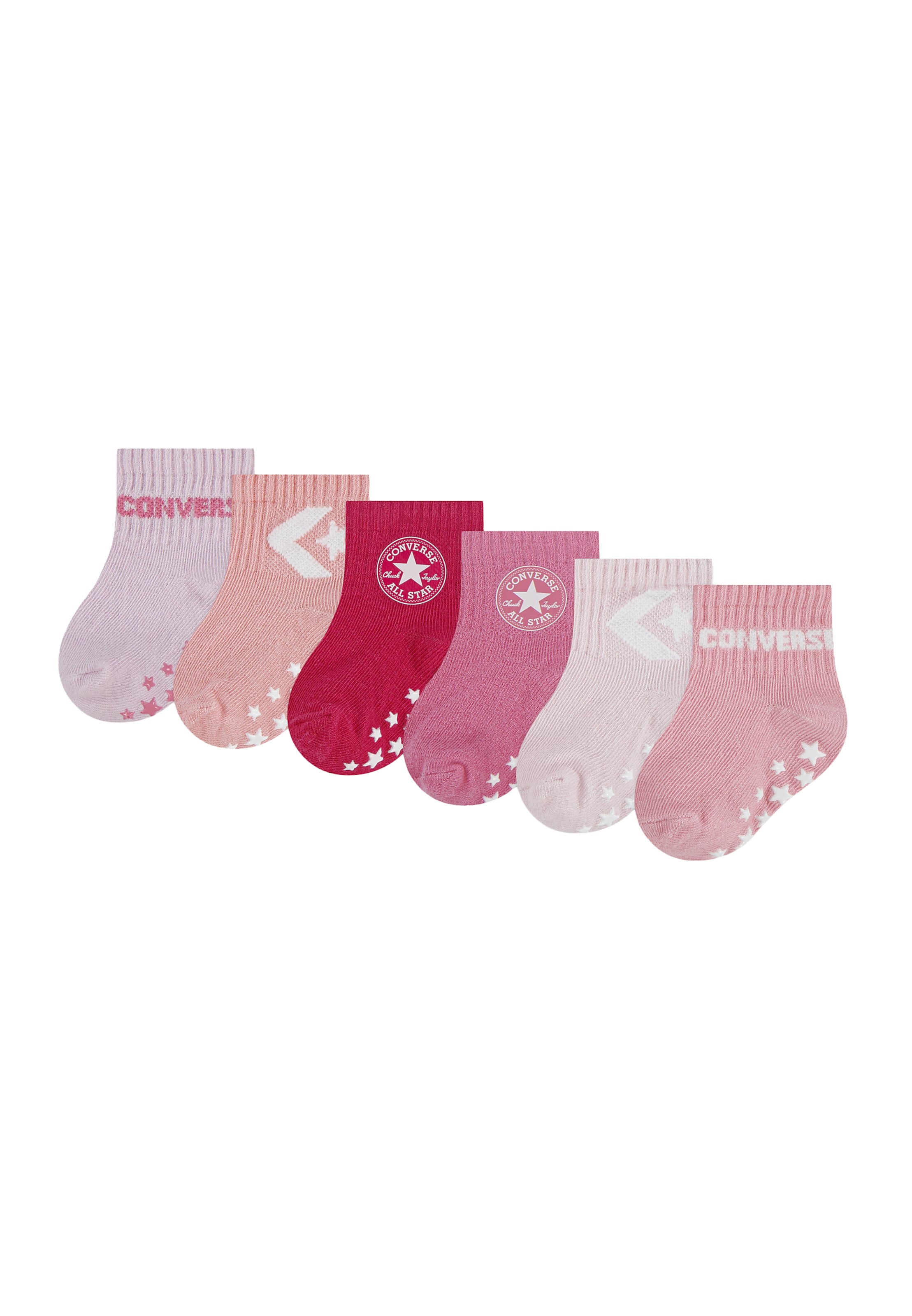 CONVERSE Ponožky – pink: přední strana