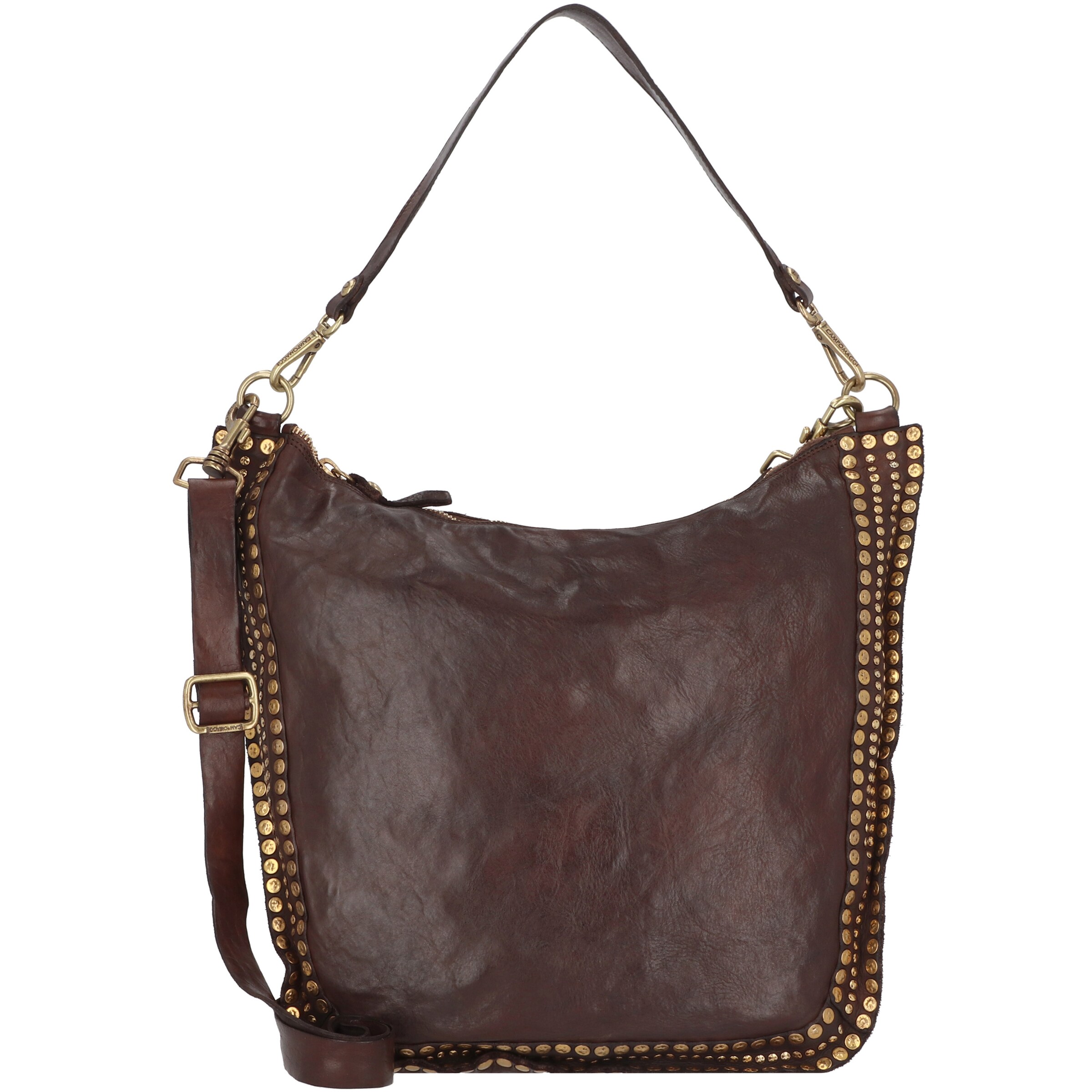 Campomaggi Shoulder bag 'Nemi' in Brown: front