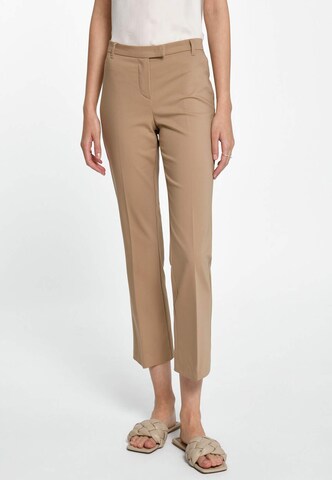 Regular Pantalon Fadenmeister Berlin en beige : devant