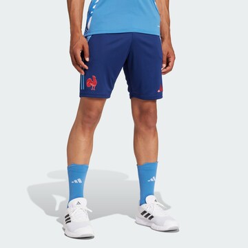 Coupe slim Pantalon de sport 'France' ADIDAS PERFORMANCE en bleu : devant