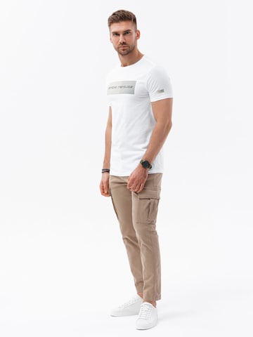 T-Shirt 'S1751' Ombre en blanc