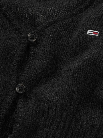 Tommy Jeans Πλεκτή ζακέτα σε μαύρο