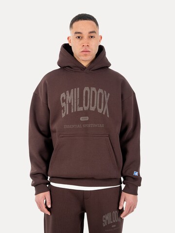Smilodox Sweatvest in Bruin: voorkant