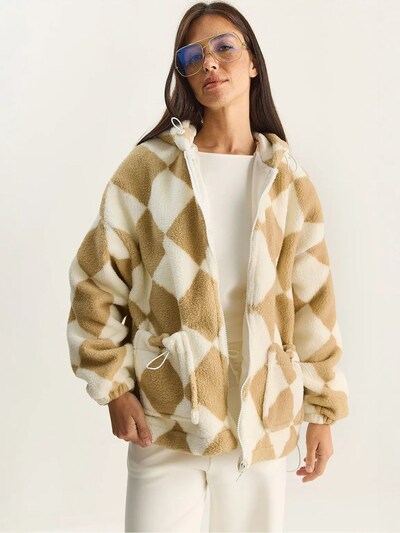 Bianco Lucci Sobretudo de inverno 'Puffer- und Daunenmäntel' em S-L em bege claro, Vista do artigo
