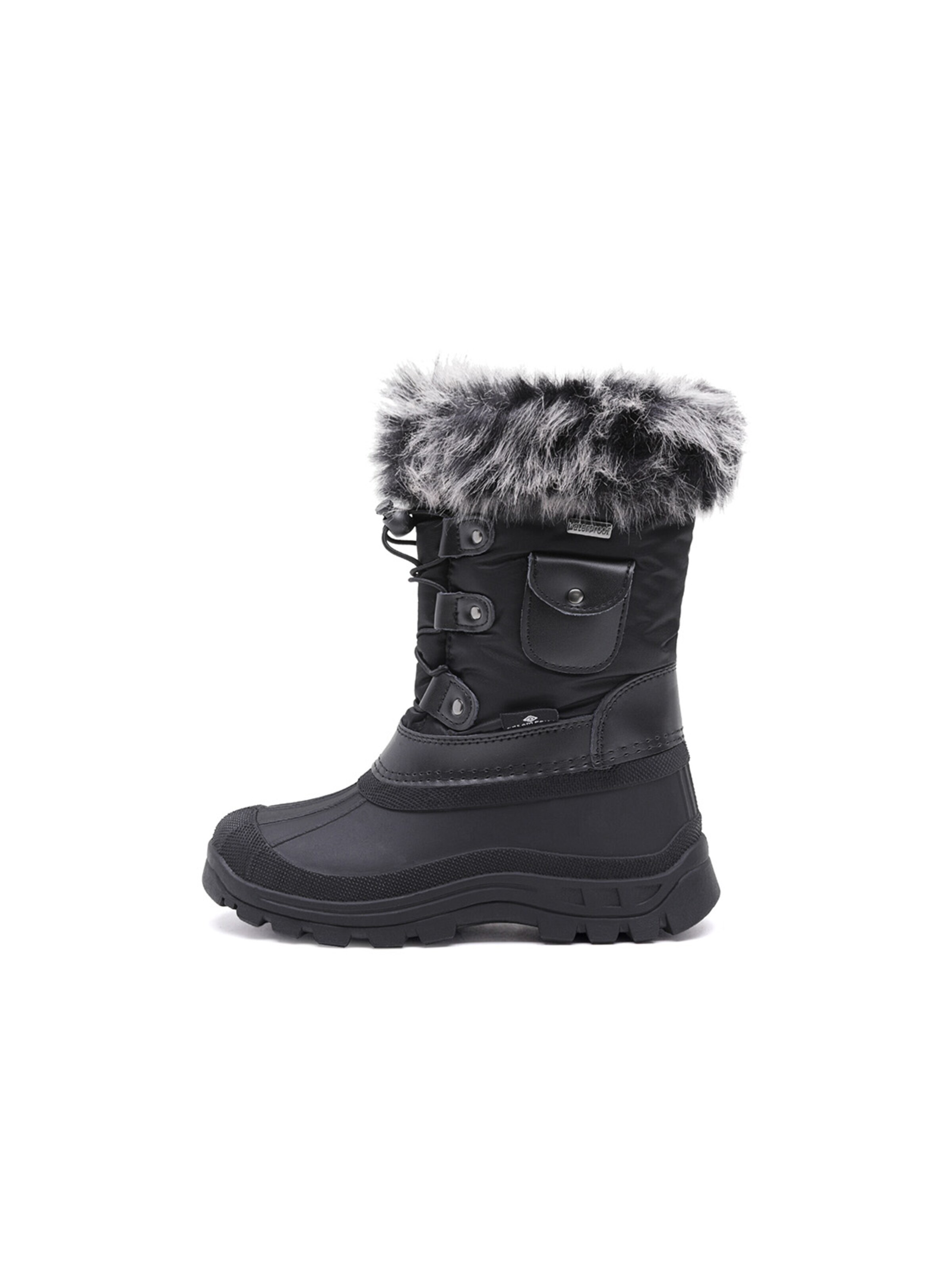 Bottes 'DREAM PAIRS Jungen Mädchen Schneestiefel Fashion Schnürstiefel' Dream Pairs en noir