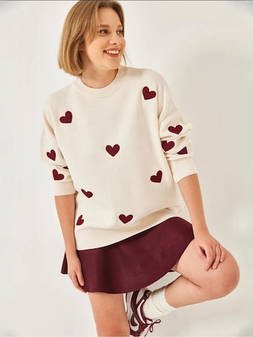 Bianco Lucci - Pullover oversized em bege