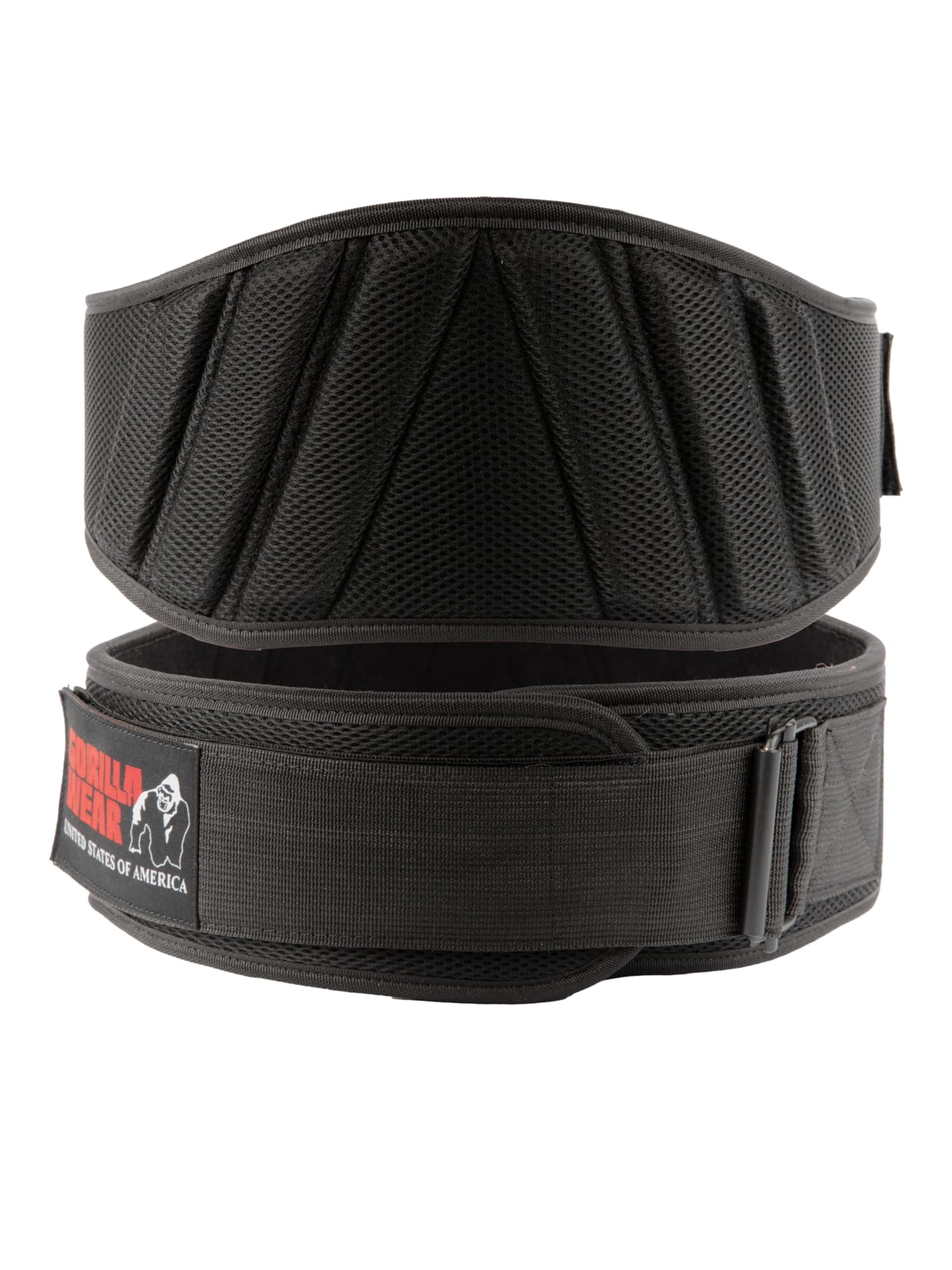 Ceinture de sport Gorilla Wear en noir : devant