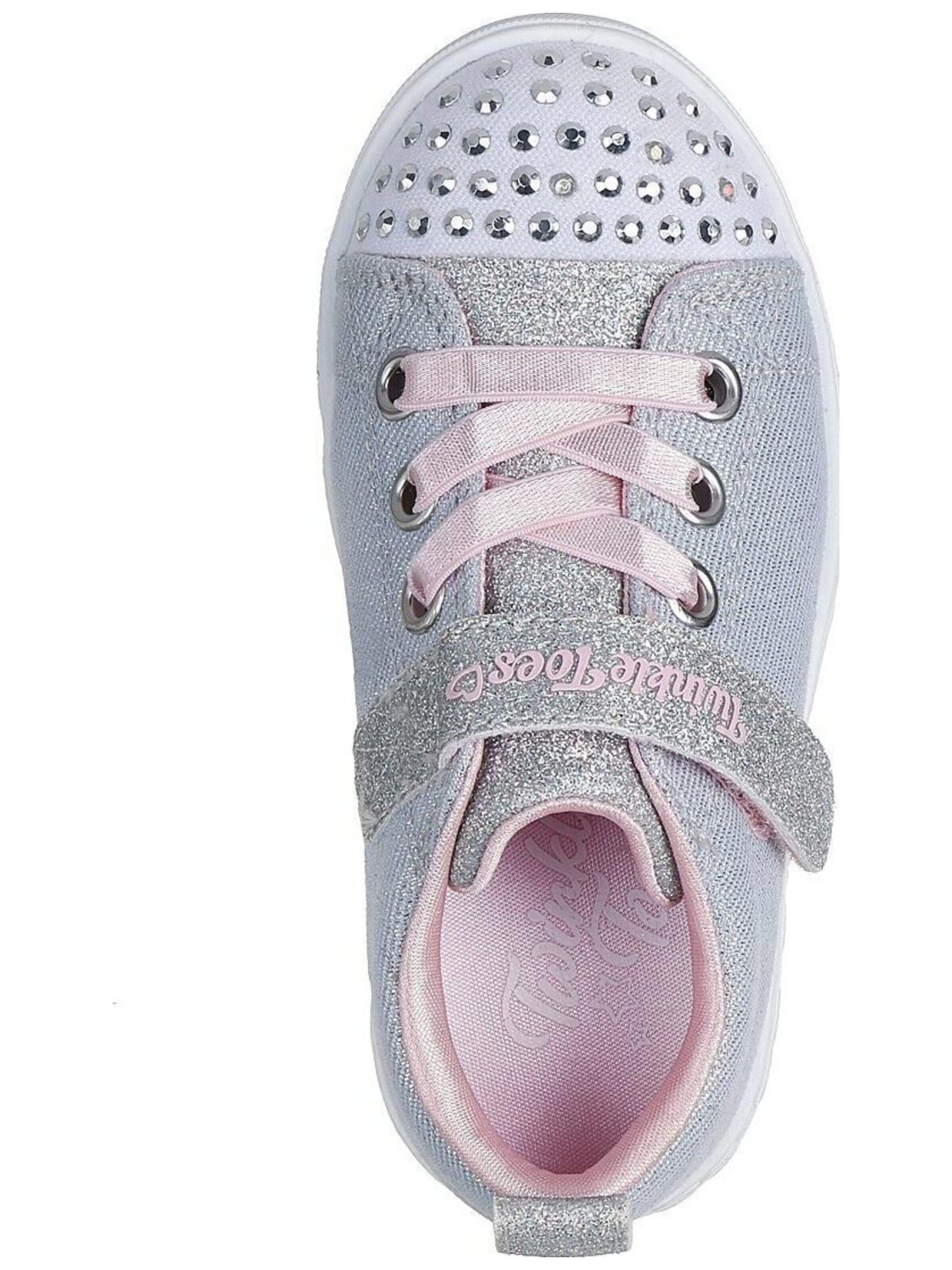 SKECHERS Sportschoen 'Heart Steps - Shimmer Sweetie' in Grijs
