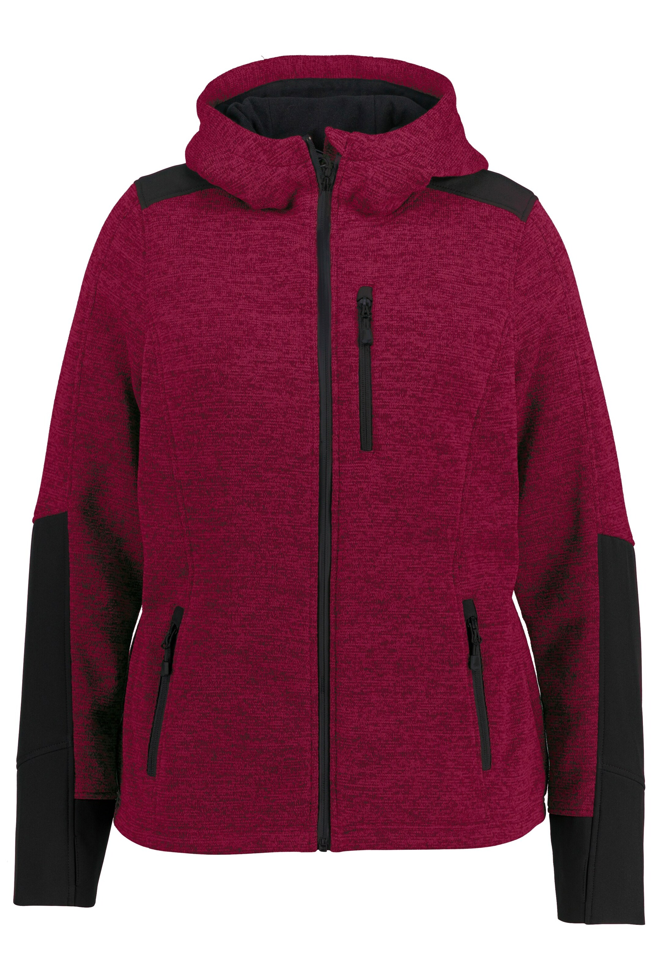 Ulla Popken Funktionsfleecejacke in Pink: Vorderseite