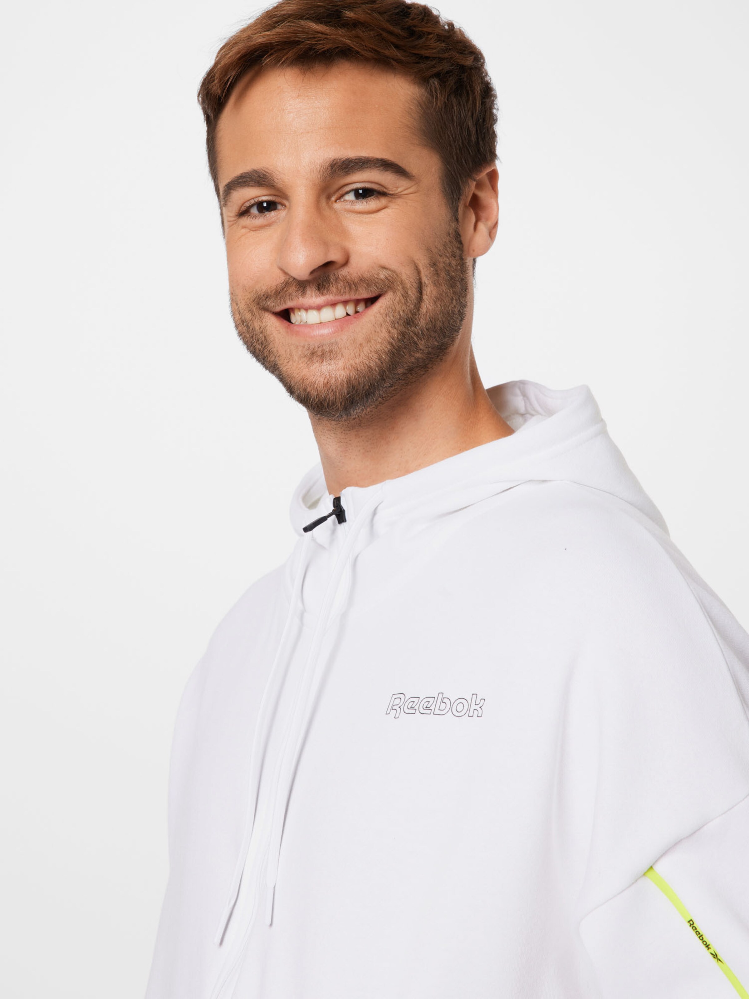 Männer Sportarten Reebok Sport Sportsweatjacke in Weiß - QF72790 Männer Sportarten Reebok Sport Sportsweatjacke in Weiß - QF72790