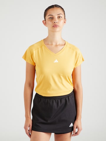 ADIDAS PERFORMANCE - Camisa funcionais 'Train Essentials' em amarelo: frente