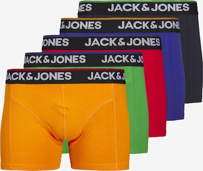 JACK & JONES Boxershorts in blau / gelb / grün / rot / schwarz, Produktansicht