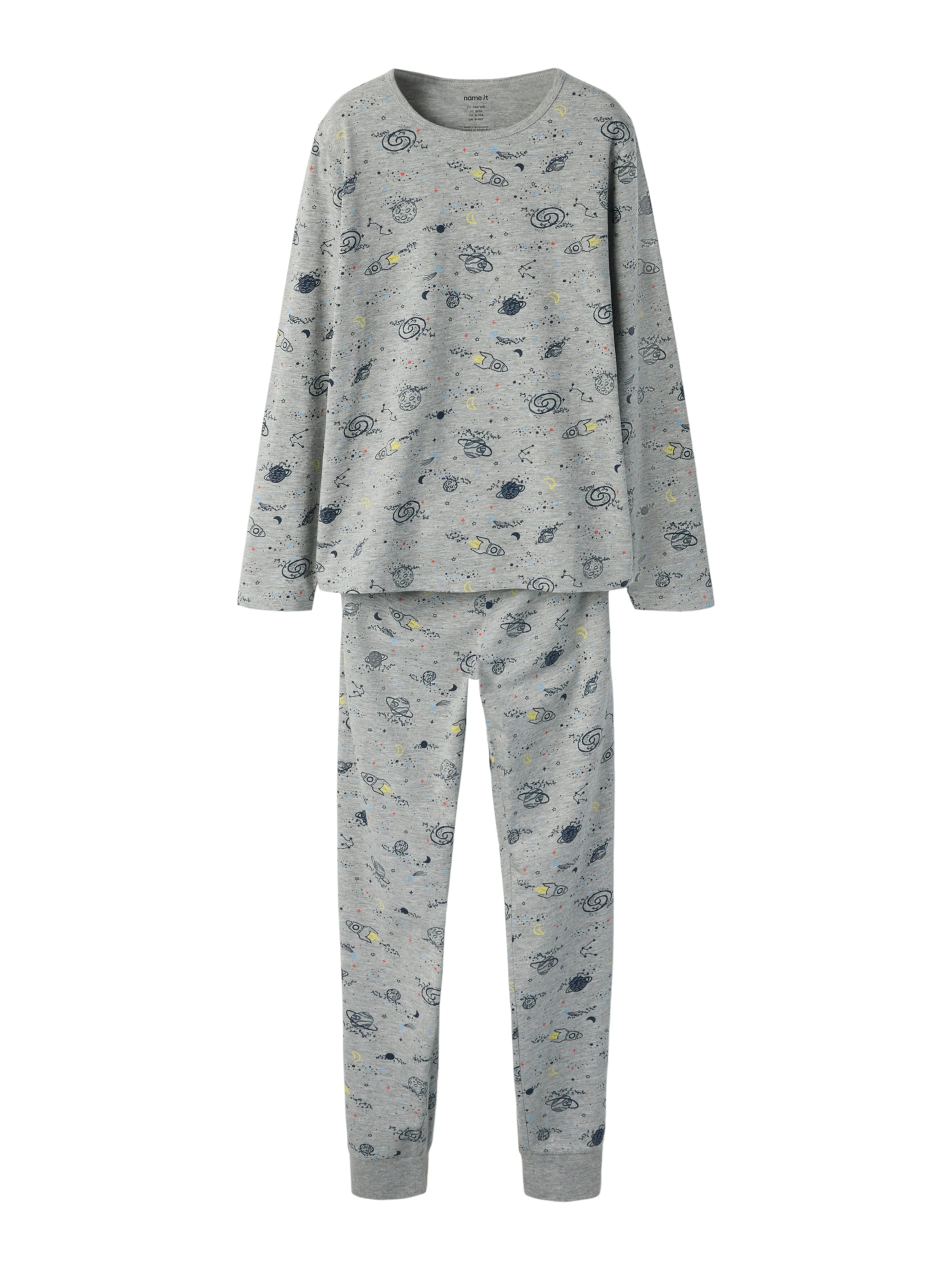 NAME IT - Pijama en gris: frente