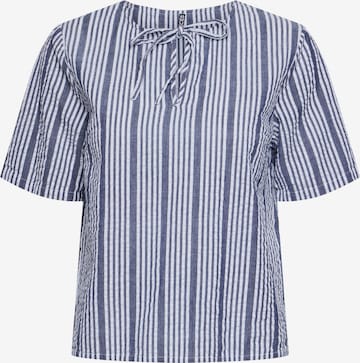 Chemisier 'PCTessa' PIECES en bleu : devant