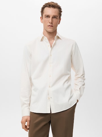 Regular fit Cămașă 'Ares' de la MANGO MAN pe bej: față