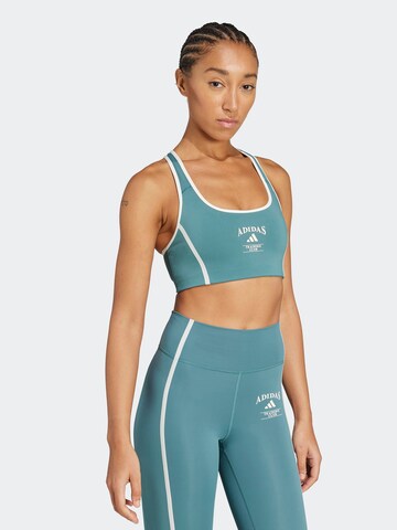 Bustier Soutien-gorge de sport 'Powerimpact Heritage' ADIDAS PERFORMANCE en vert : devant