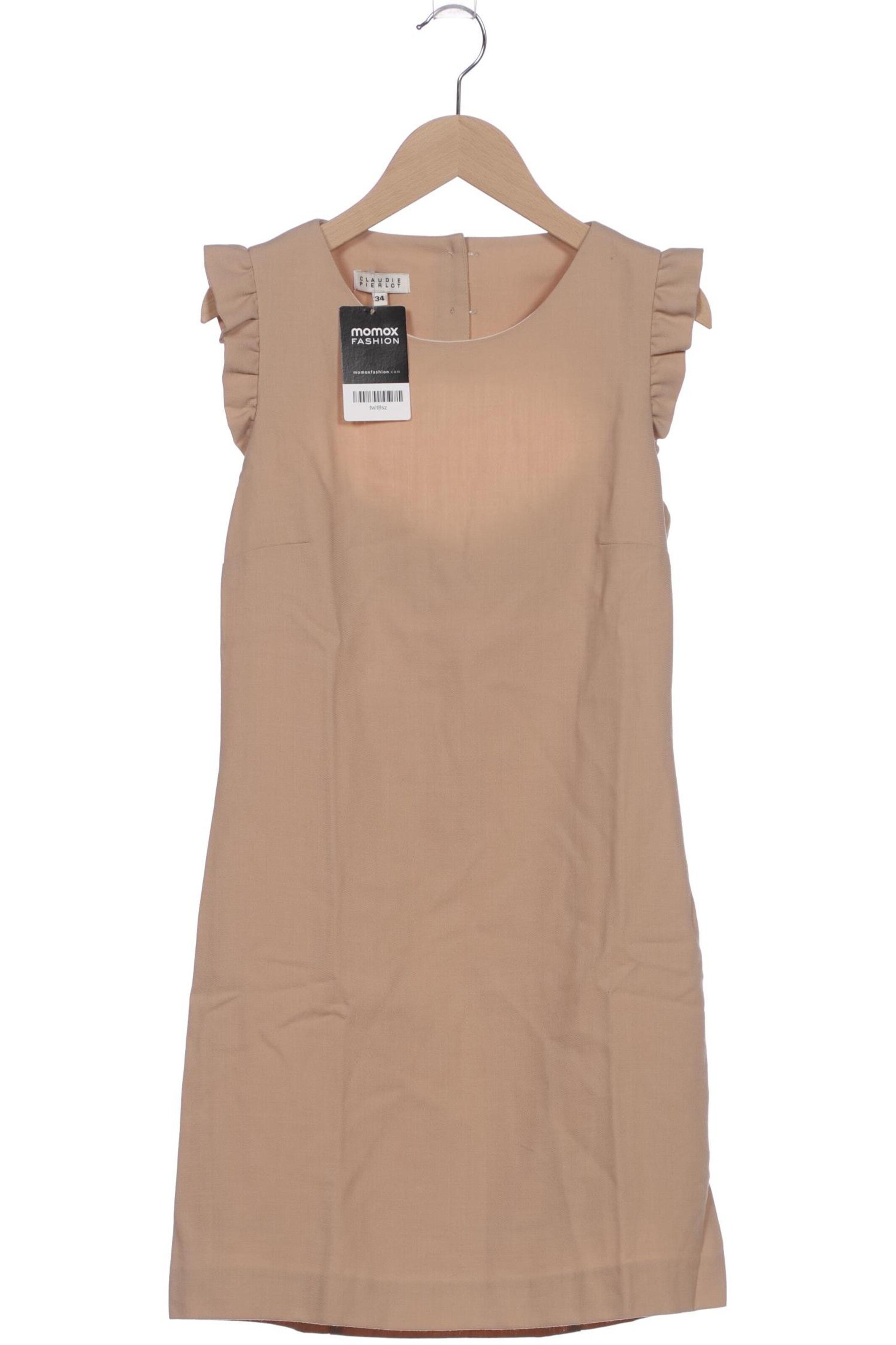 Claudie Pierlot Kleid XXS in Beige: Vorderseite