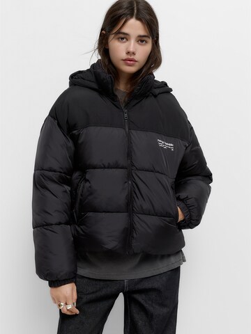 Pull&Bear Jacke 'PACIFIC' in Schwarz: Vorderseite
