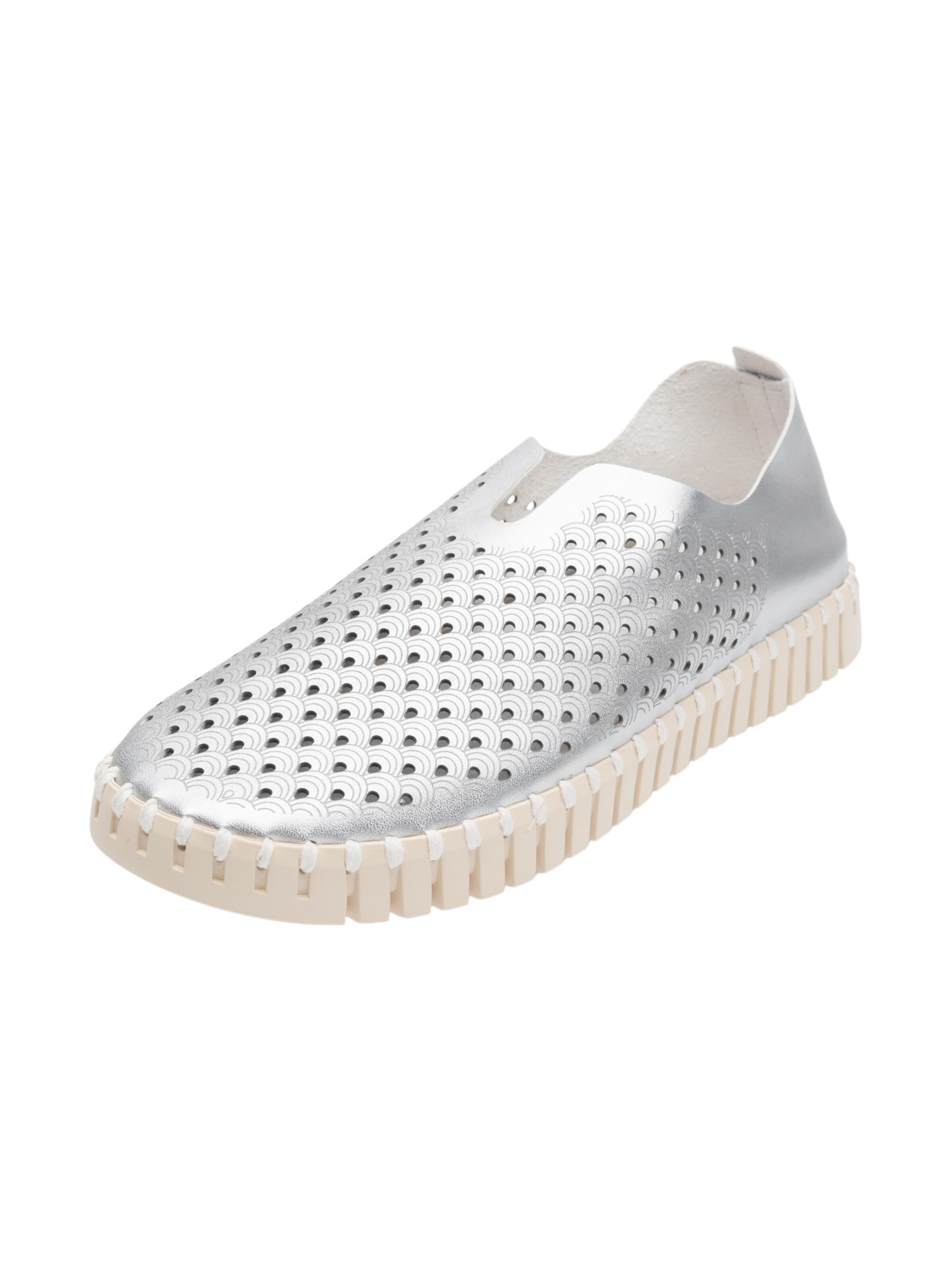 ILSE JACOBSEN Instappers in Zilver: voorkant