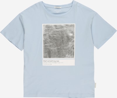 TOM TAILOR T-Shirt en bleu clair / gris argenté / noir / blanc, Vue avec produit
