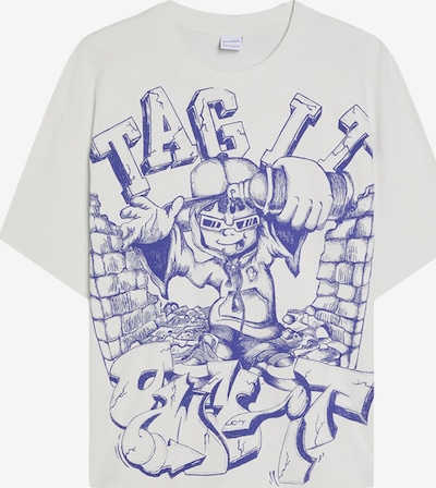 Bershka Paita värissä sininen / valkoinen, Tuotenäkymä