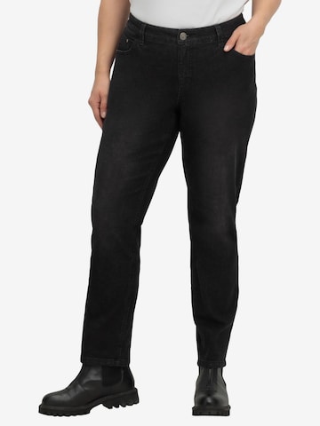 SHEEGO Slimfit Farkut värissä musta: etupuoli