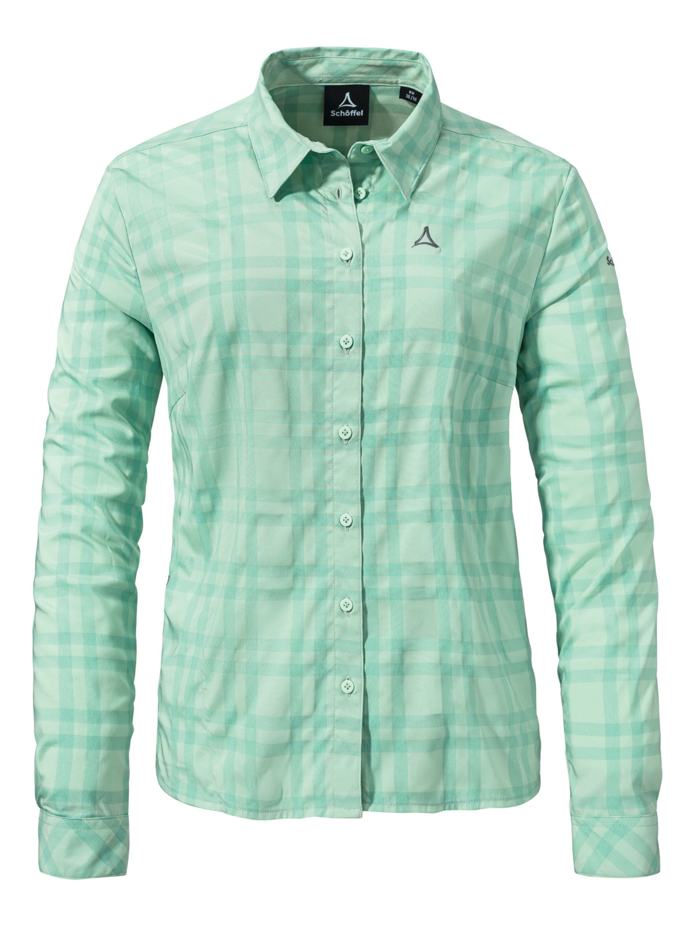 Schöffel Blusen ' Hiking Blouse Style Dynkur WMS ' in Grün: Vorderseite