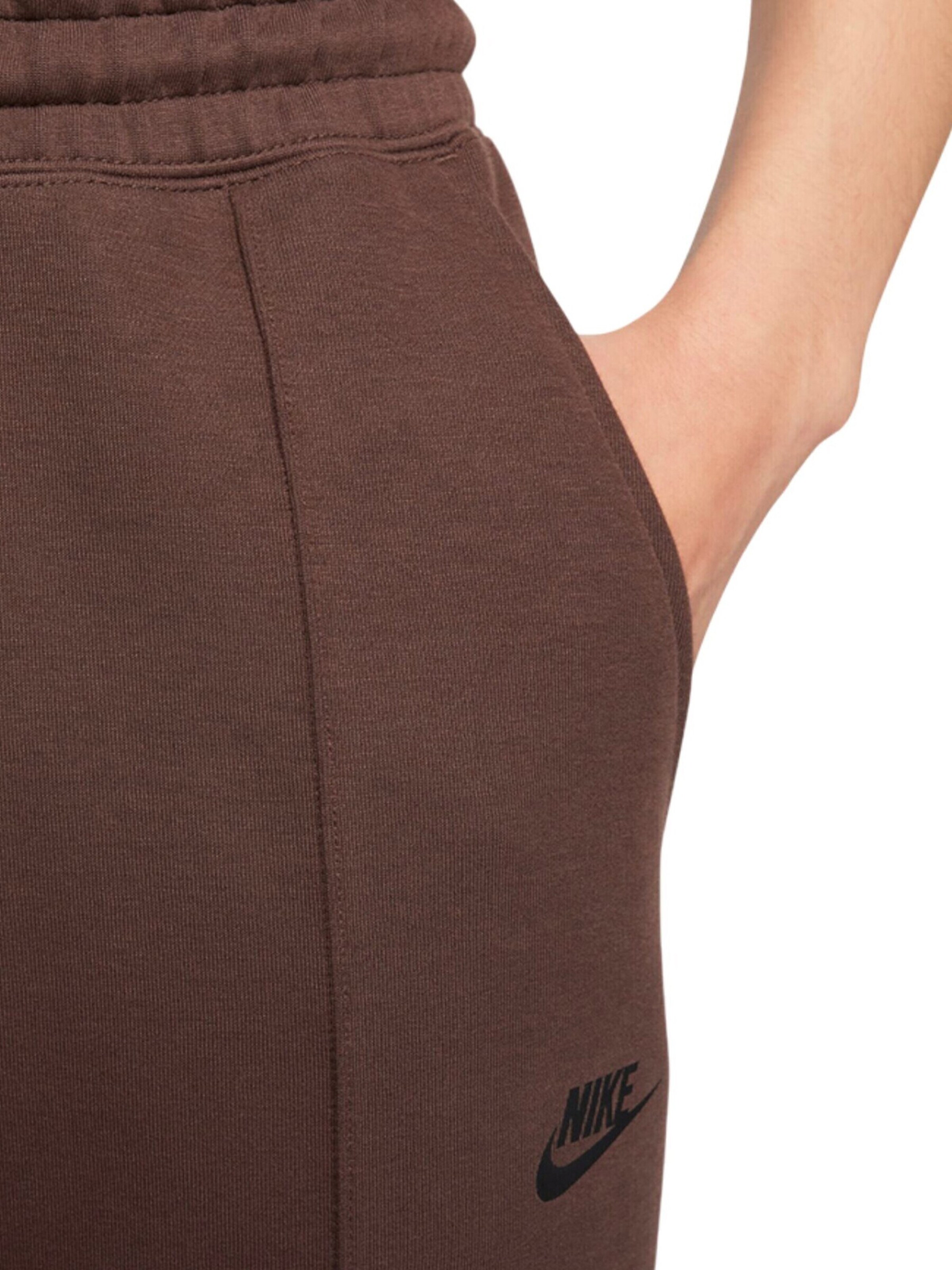 Nike Sportswear Tapered Pants 'Tch Flc' in Brown