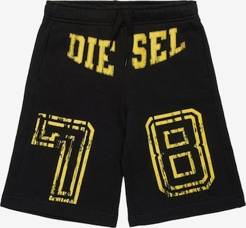 regular Pantaloni di DIESEL in nero: frontale