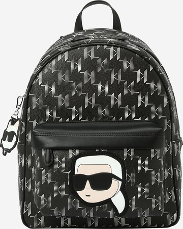 Zaino 'Ikonik 2.0' di Karl Lagerfeld in nero: frontale