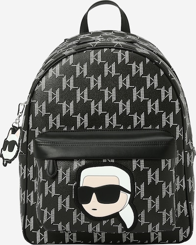 Karl Lagerfeld Σακίδιο πλάτης 'Ikonik 2.0' σε μπεζ / γκρι / μαύρο / λευκό, Άποψη προϊόντος