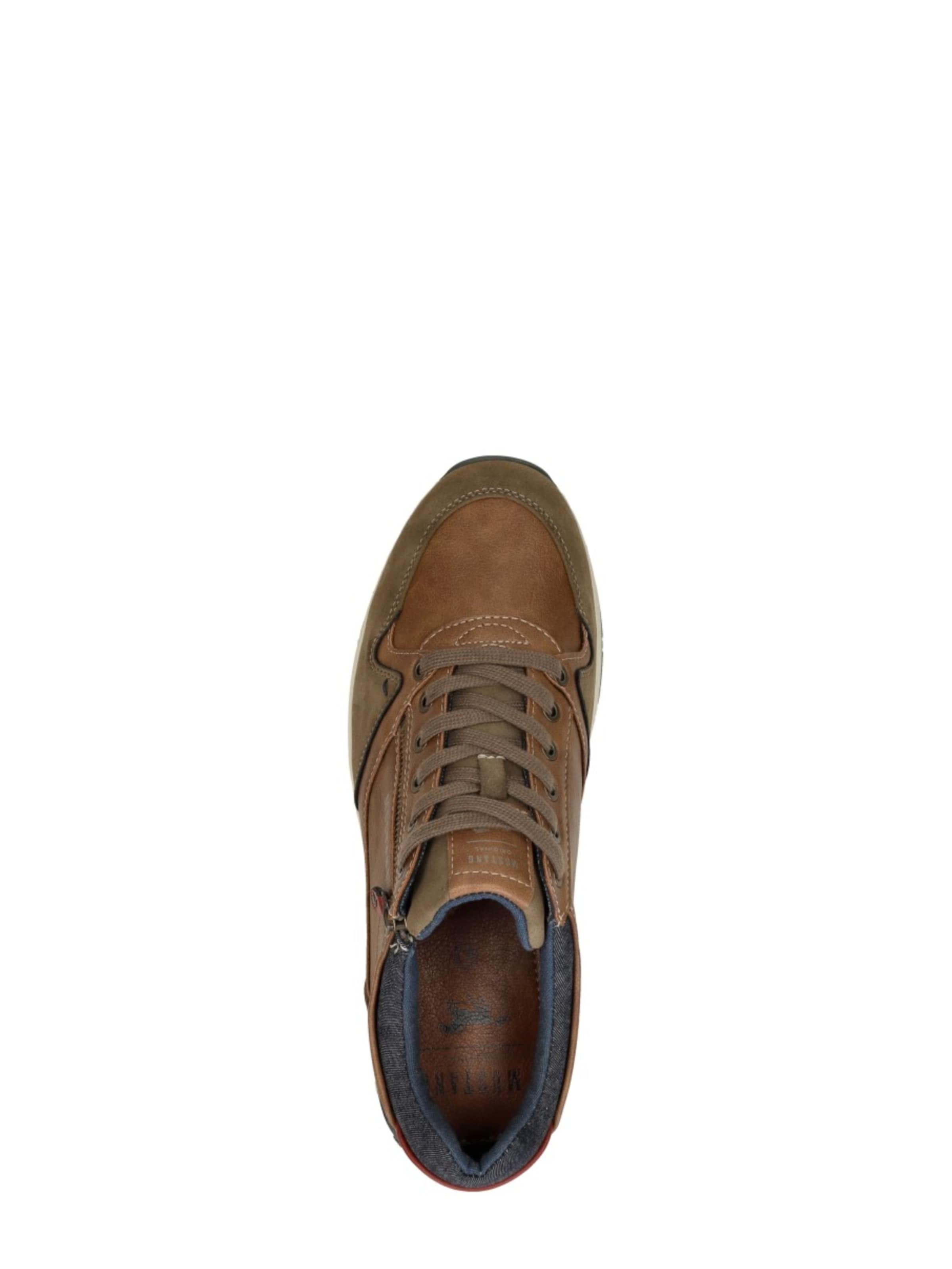 MUSTANG Platform trainers 'Heren sneakers' in Brown