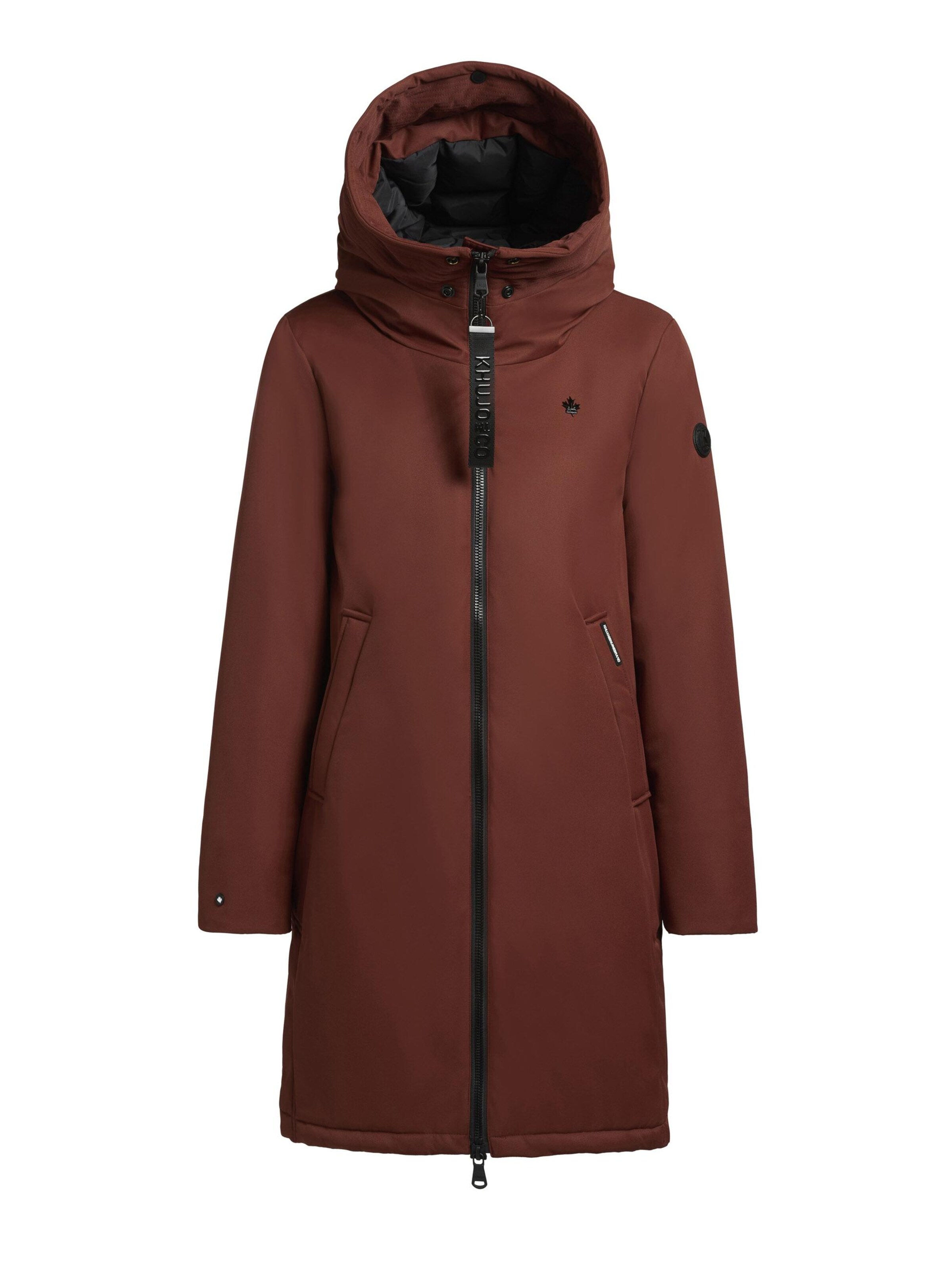 khujo Between-seasons coat 'Yaak3-YM' in Brown: front