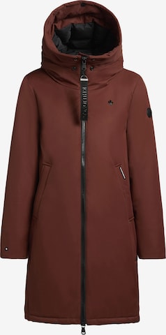 khujo Between-seasons coat 'Yaak3-YM' in Brown: front