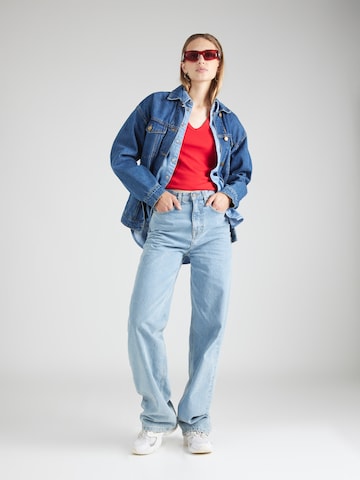 sarkans Tommy Jeans T-Krekls 'Essential'