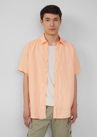 s.Oliver Comfort fit Button Up Shirt in Orange: front