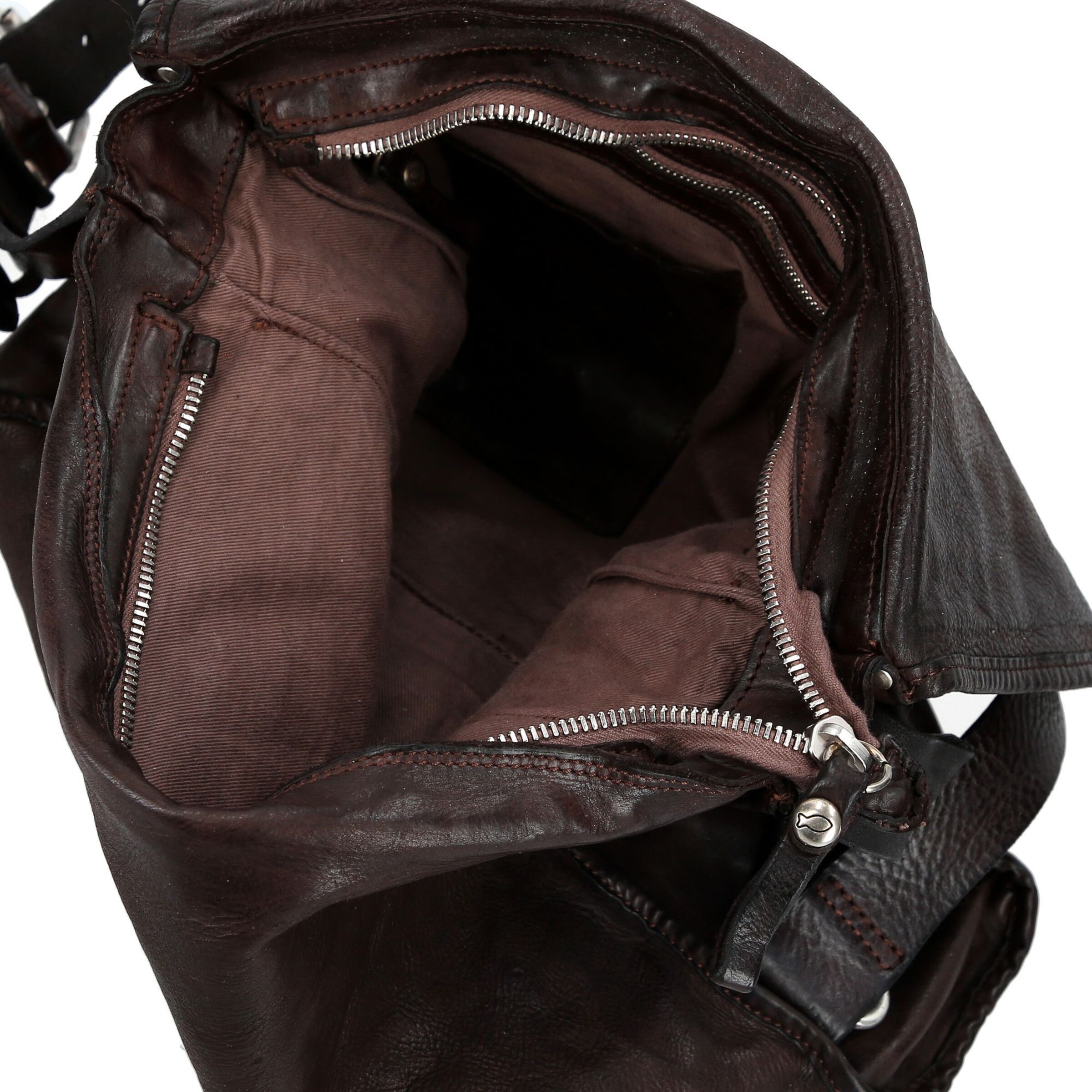 Campomaggi Schoudertas 'Ippocastano' in Bruin