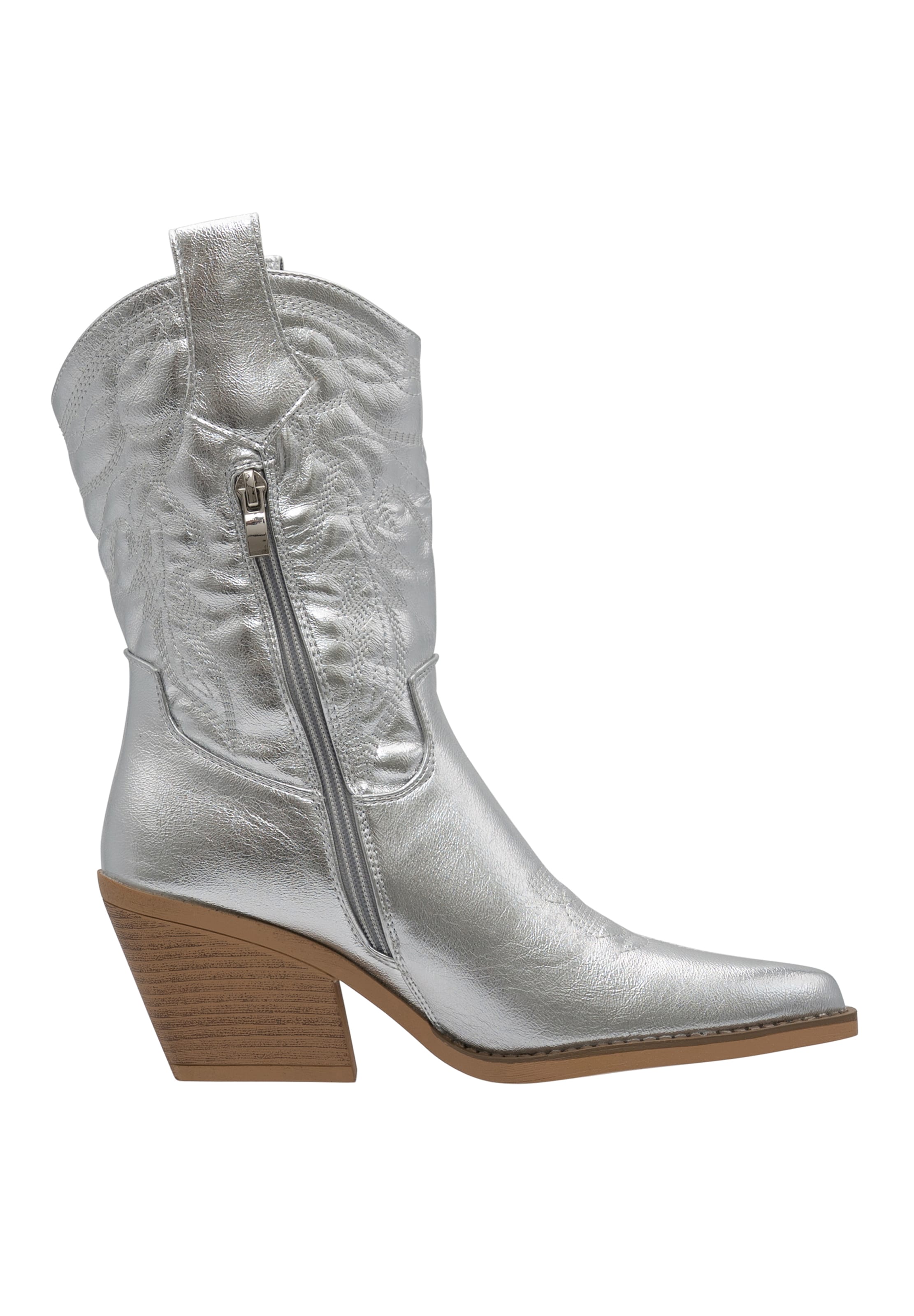 Salinyang Cowboylaarzen in Zilver