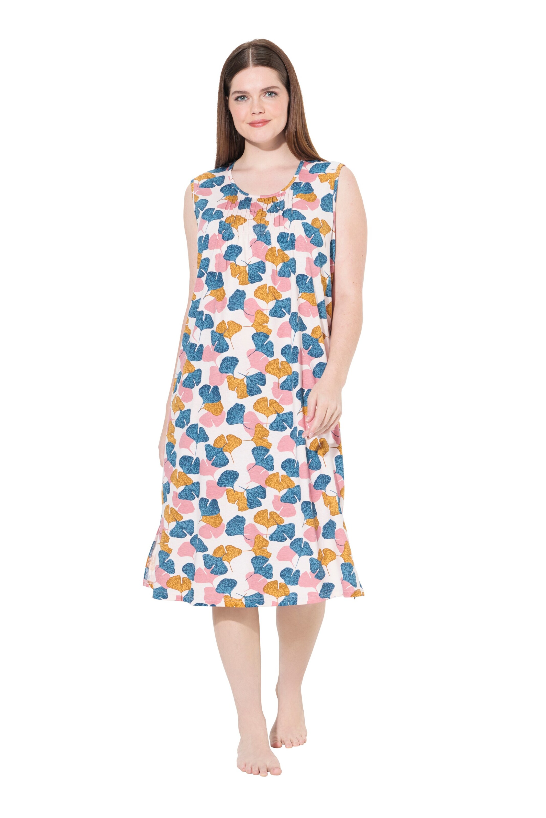 Ulla Popken Pajama shirt in White: front