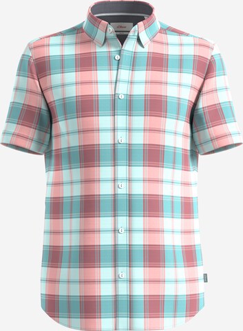 Coupe slim Chemise s.Oliver en bleu : devant