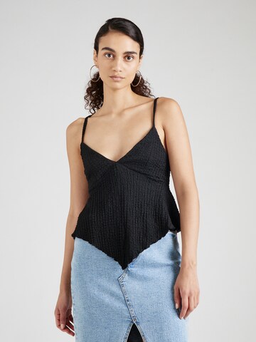 Gina Tricot Top in Schwarz: predná strana