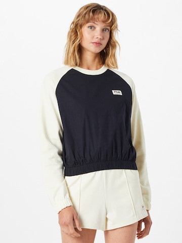 FILA Sweatshirt 'TABOR' in Zwart: voorkant